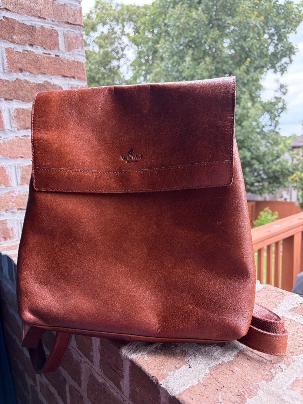 Wild West Los Angeles Leather backpack bag